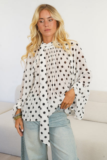 Lilo Polka Dot Blouse