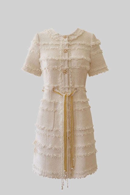 Milan Pearl Tweed Dress
