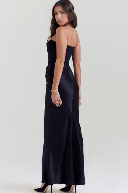 Vivienne Strapless Corset Maxi Dress