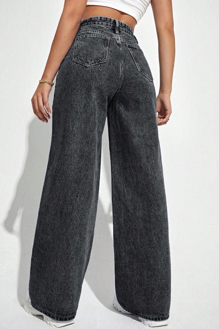 Downtown Wide-Leg Denim Pants