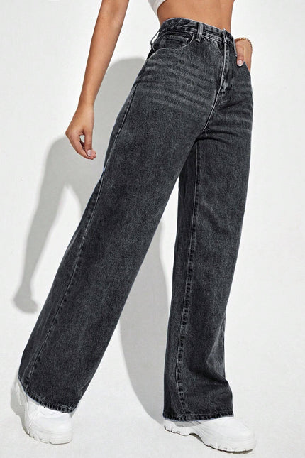 Downtown Wide-Leg Denim Pants