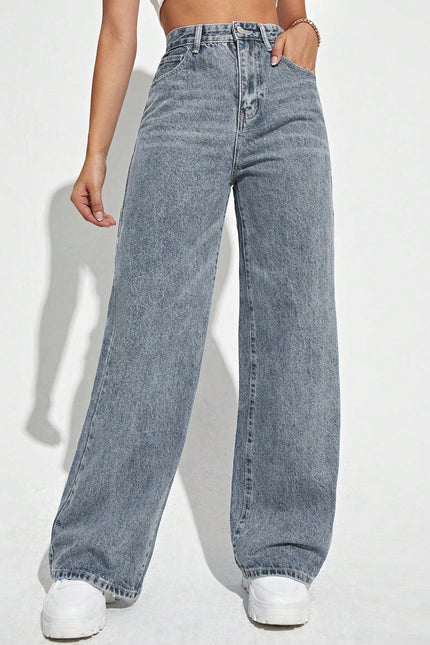 Downtown Wide-Leg Denim Pants