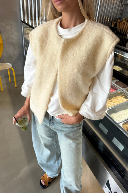 Alba Faux Shearling Vest