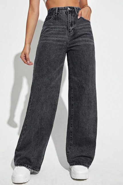 Downtown Wide-Leg Denim Pants