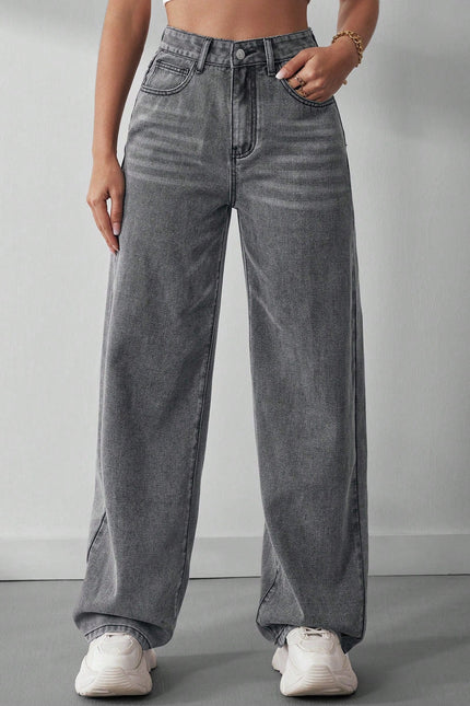 Downtown Wide-Leg Denim Pants