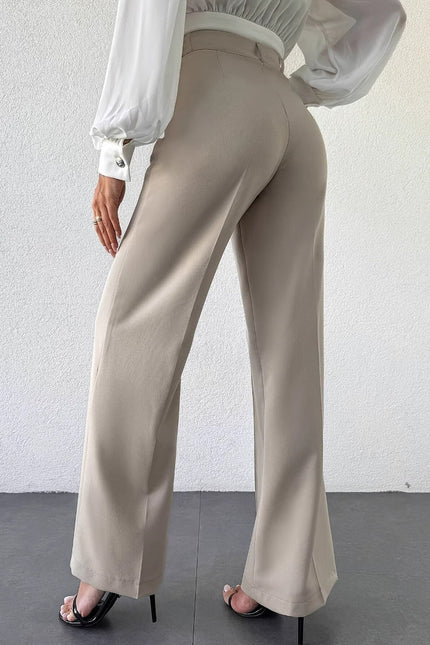 Royal Line Pleated High-Waist Pants