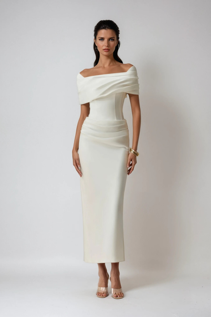 Calista Off Shoulder Maxi Dress