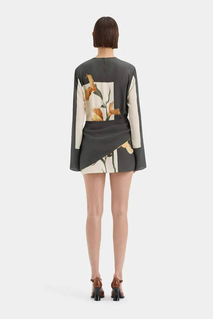 Florence Floral Cocktail Mini Dress