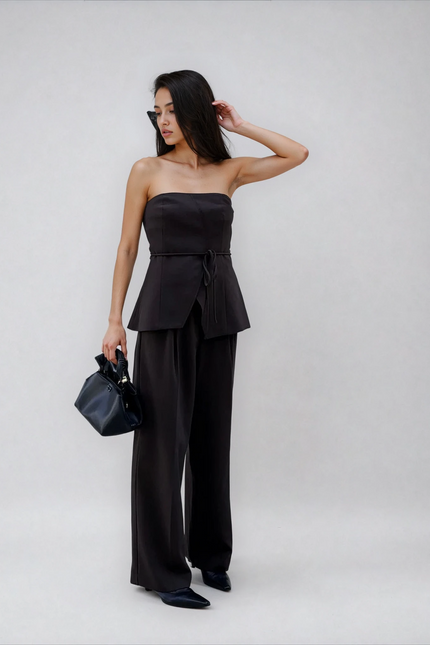 Monte Carlo Strapless Wide Leg Set