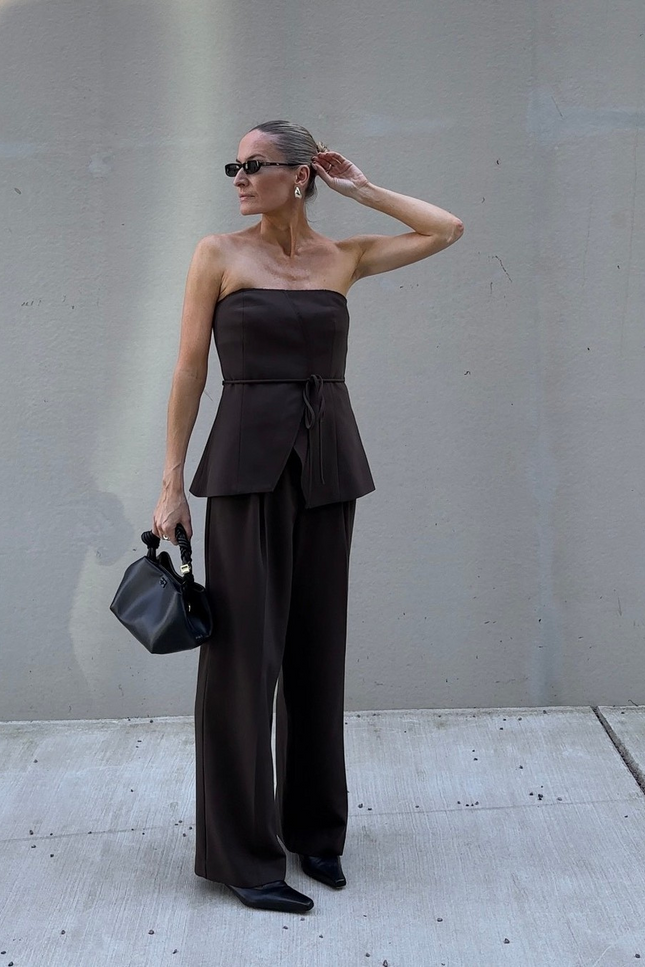 Monte Carlo Strapless Wide Leg Set