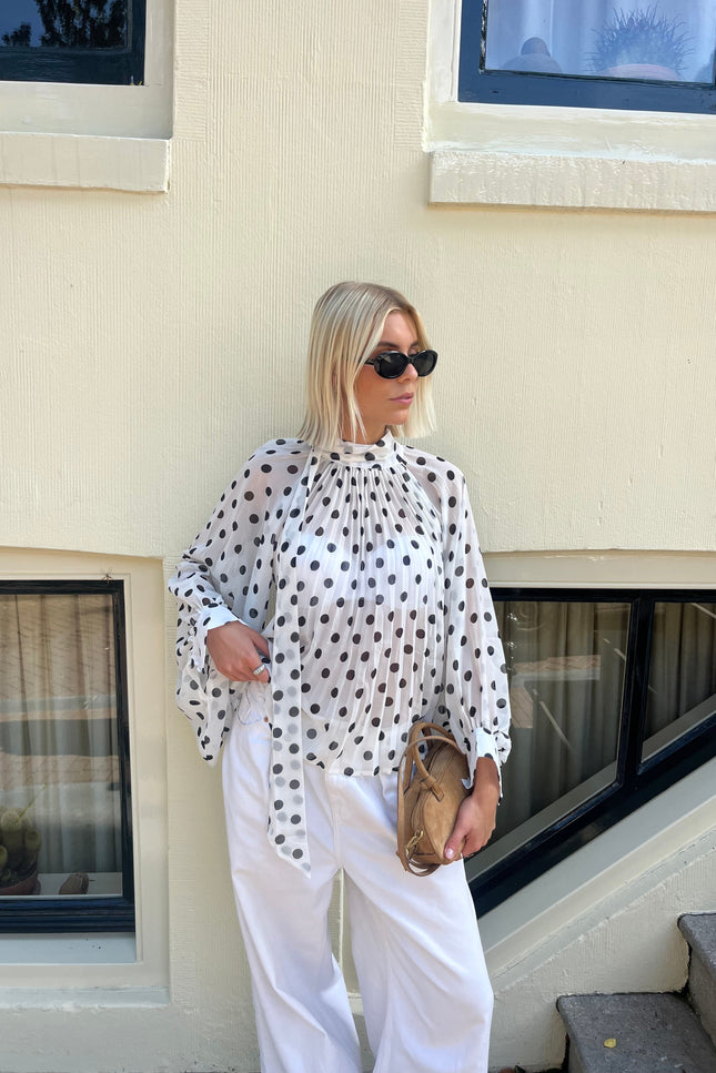Lilo Polka Dot Blouse