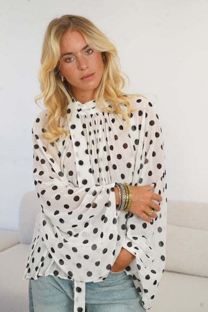 Lilo Polka Dot Blouse