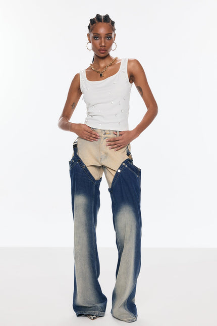 Vienna Deconstruct Two Piece Jeans