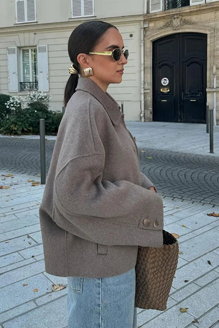 Cambridge Boxy Wool Blend Jacket
