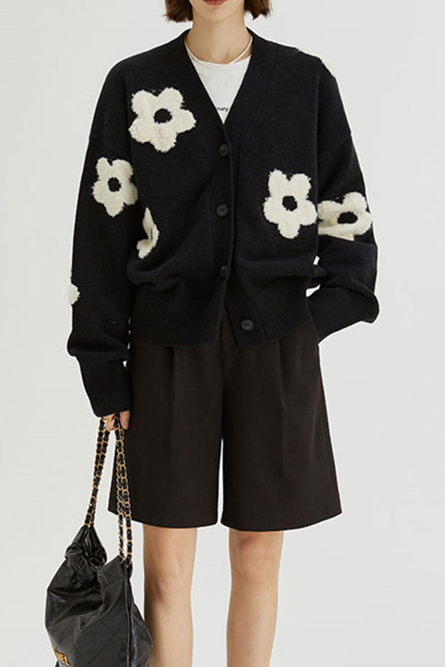 Isabella Floral Knit Cardigan