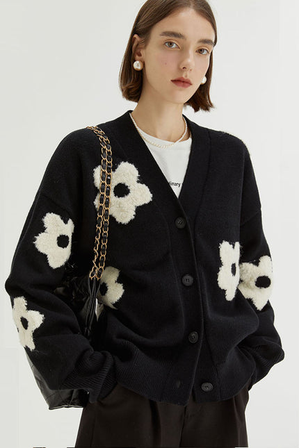 Isabella Floral Knit Cardigan