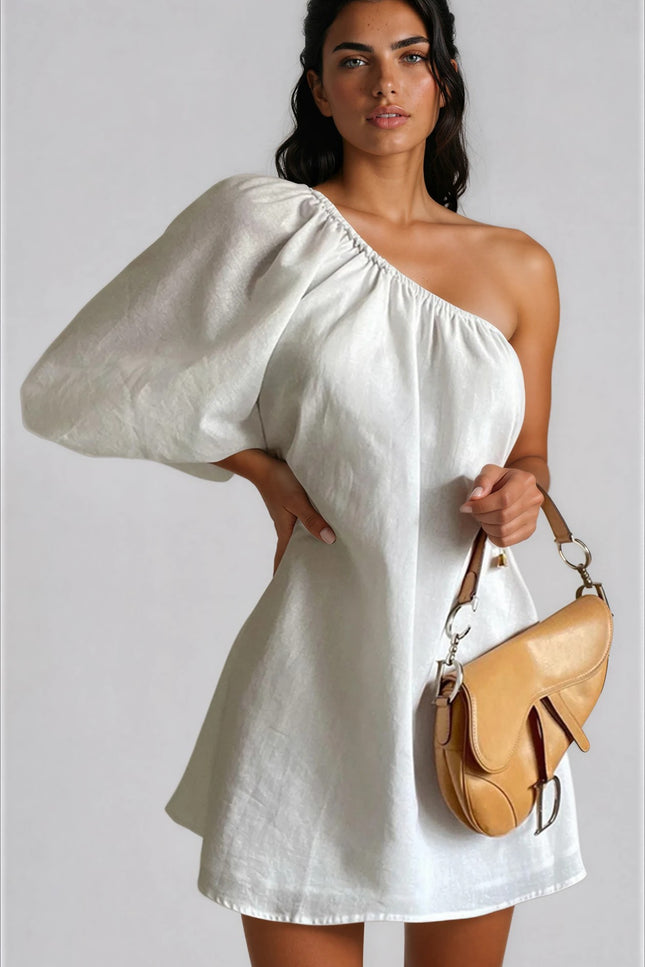 Positano One Shoulder Dress