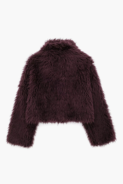 Arden Cropped Faux Fur Coat