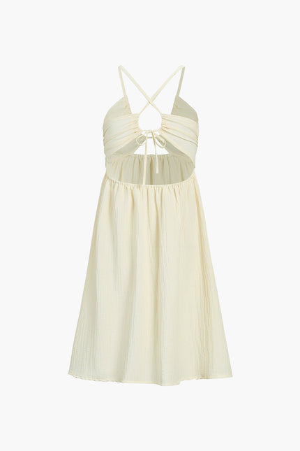 Sorrento Halter Backless Split Midi Dress