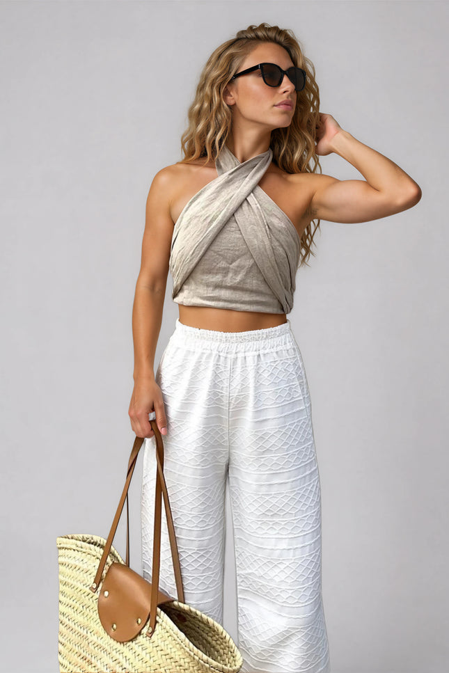 Sorrento Draped Halter Top