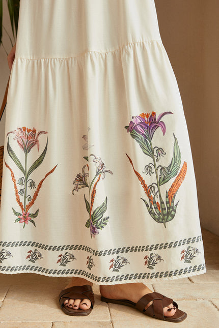 Savannah Embroidered Floral Maxi Dress
