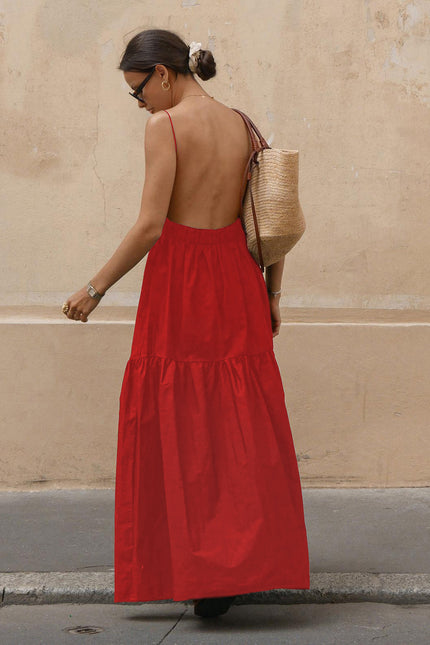 Taormina Open Back Maxi Dress