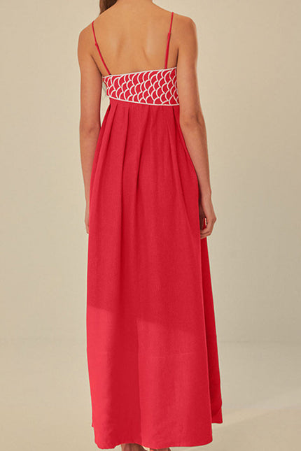 Sicilia Red Maxi Dress