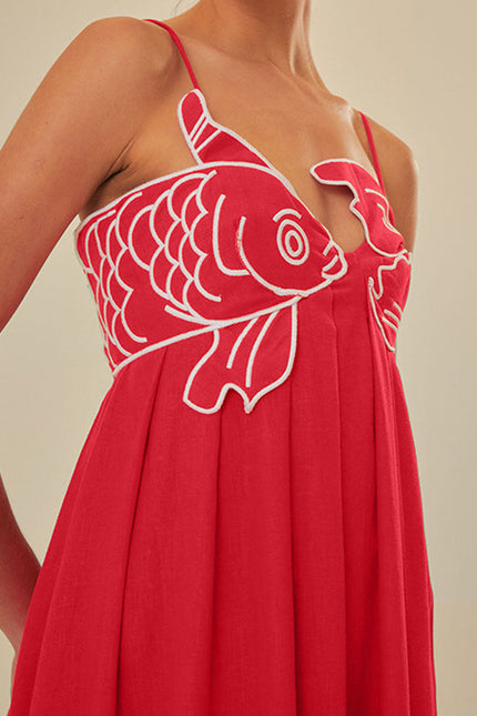 Sicilia Red Maxi Dress