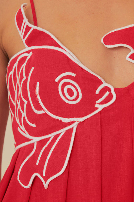 Sicilia Red Maxi Dress