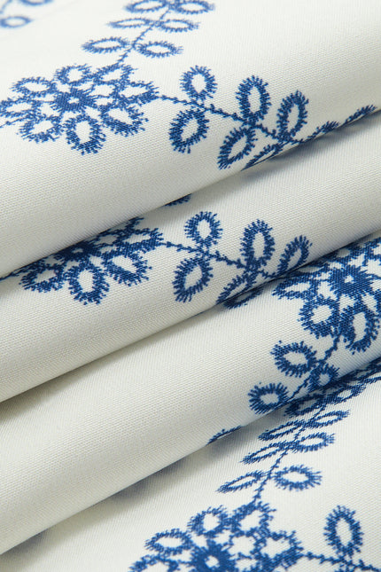 Palermo Emroided Sleeveless Tie Back Skirt Set