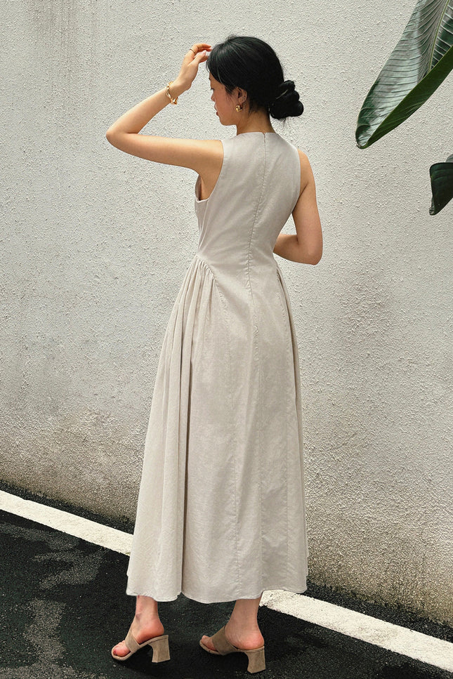 Merida Keyhole Midi Dress