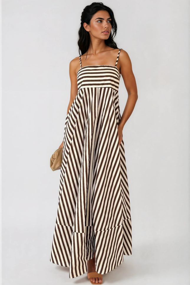 Valencia Striped Maxi Dress