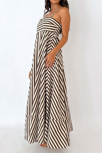 Valencia Striped Maxi Dress