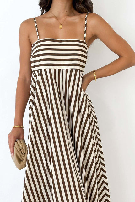 Valencia Striped Maxi Dress