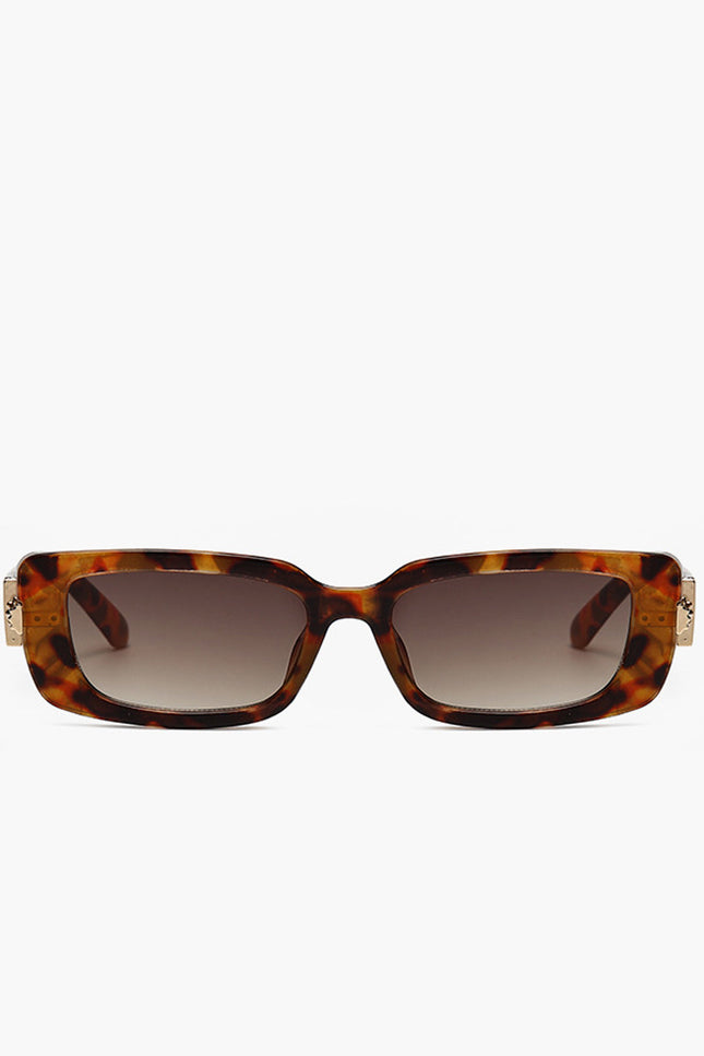 Tuscany Leopard Printed Square Sunglasses