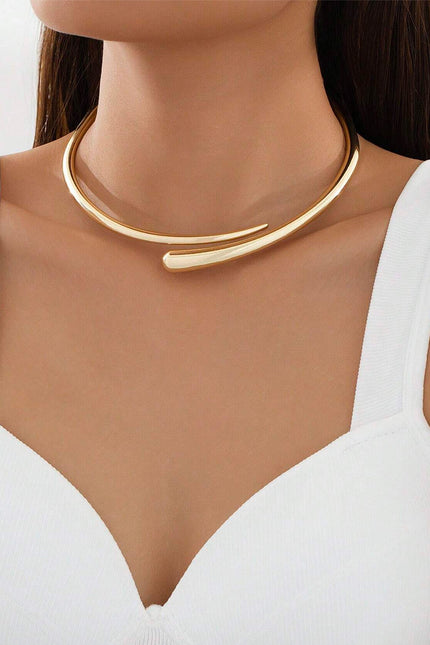 Aurea Drop Choker Necklace