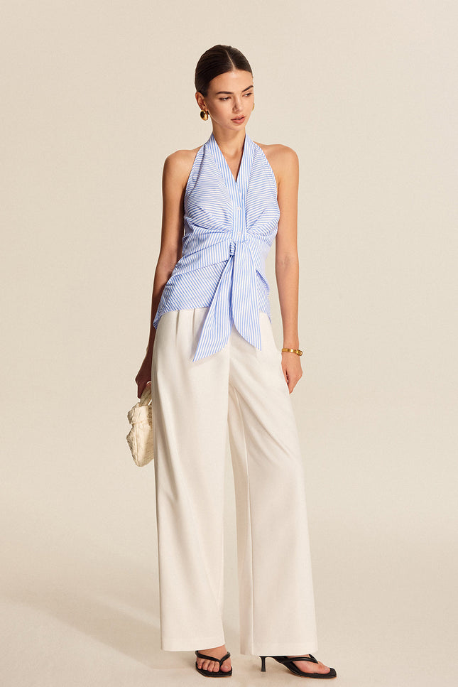 Luisa Stripe Halter Top