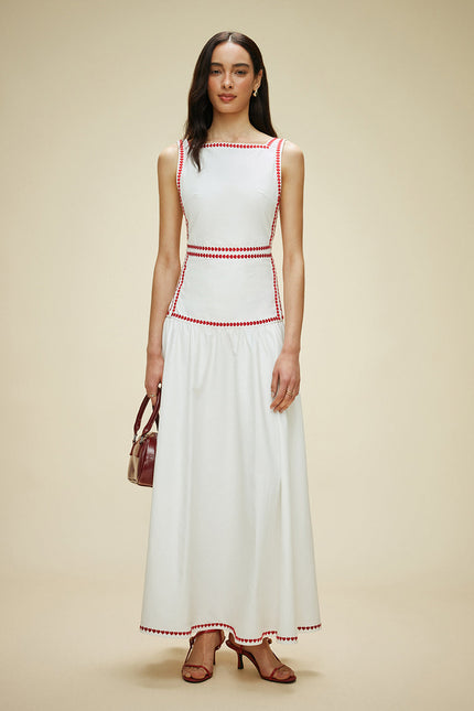 Ravello Embroidered Maxi Dress