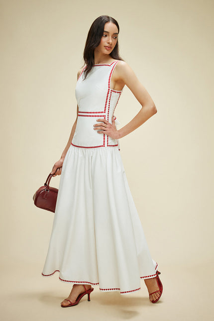 Ravello Embroidered Maxi Dress