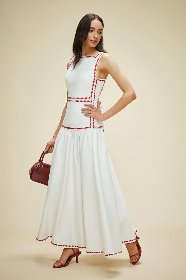 Ravello Embroidered Maxi Dress