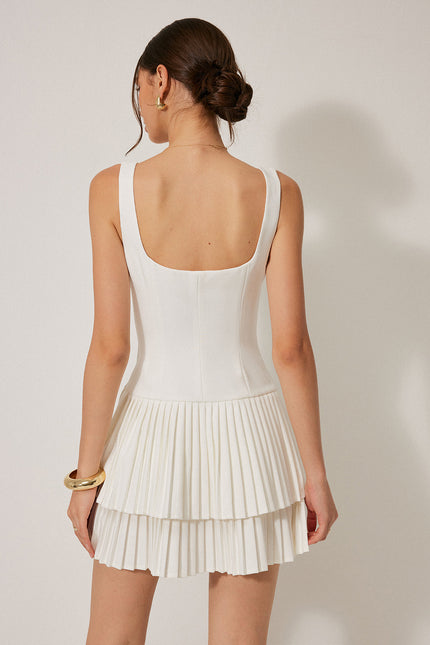Sorrento Pleated Mini Dress