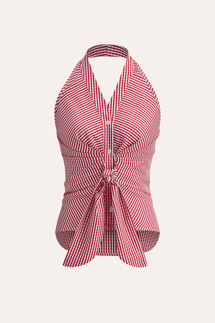 Luisa Stripe Halter Top