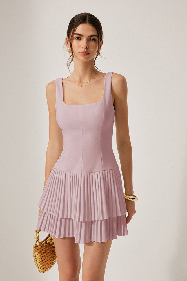 Sorrento Pleated Mini Dress