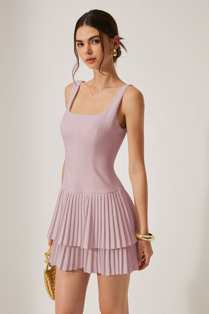 Sorrento Pleated Mini Dress