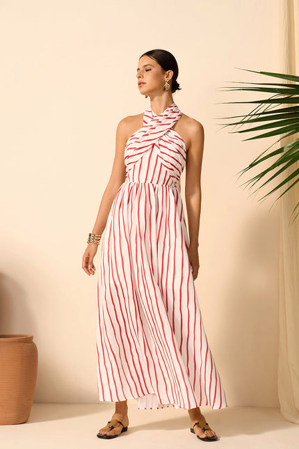 Ravelli Twist Halter Dress