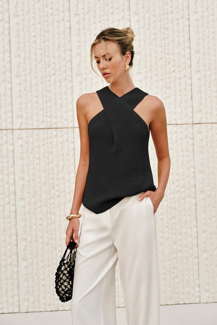 Ravello Cross Knit Top