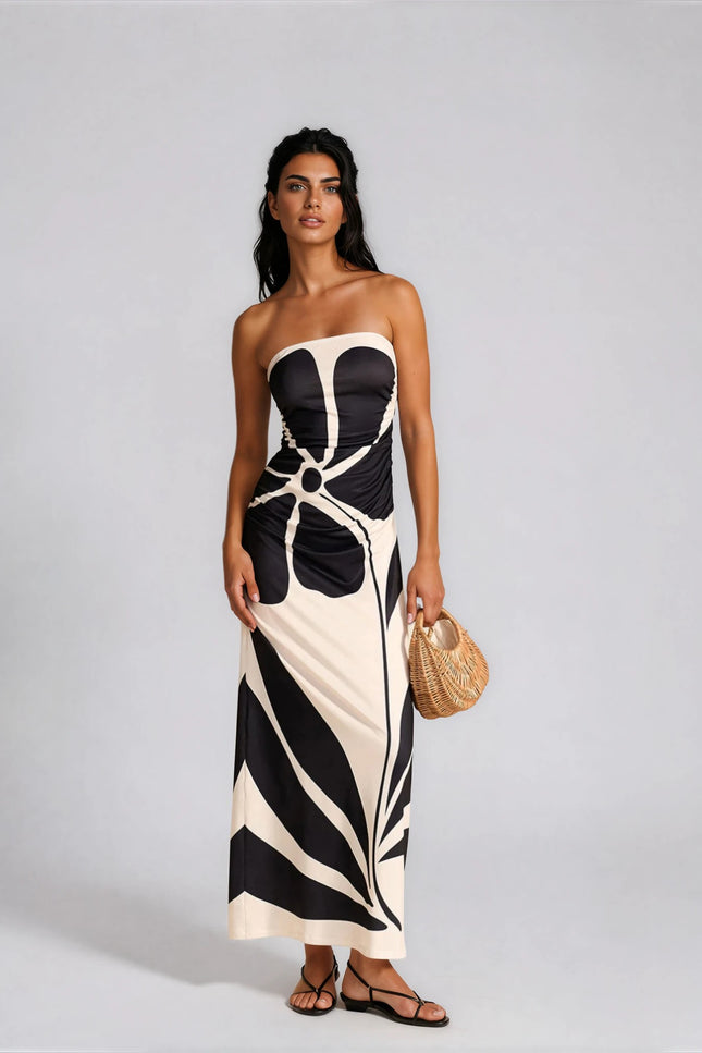 Ischia Strapless Maxi Dress