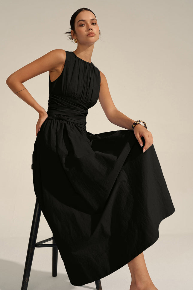 Elba Blue Midi Dress