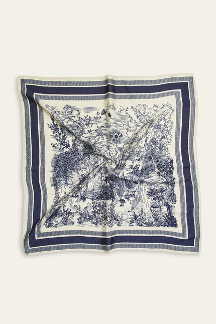 Wendy Landscape Print Square Scarf