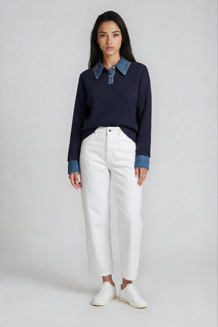 Verona Denim Collar Jumper